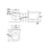 GROHE EURO Ceramic závesná WC misa Compact 37 x 49 Rimless, Triple Vortex 39206000
