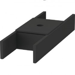 Duravit D-NEO vybavenie zásuvky - organizér 115 x 370 mm s vekom, diamantová čierna UV9846