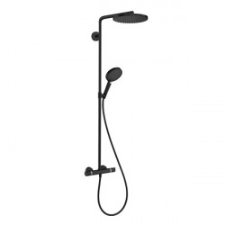 Hansgrohe Raindance Select S sprchový systém Showerpipe 240 PowderRain, sprchou Select 120 3jet, matná čierna 27633670 - ROZBAL