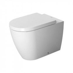 DURAVIT ME by Starck 37 x 60 cm stojaca WC misa, vodorovný odpad, montáž k stene, biela s úpravou WonderGliss 21690900001