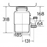 BLANCO M66 drvič odpadu s pneumatickým spínačom 513452