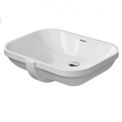 Duravit D-CODE umývadlo 56 x 40 cm zospodu vstavané, s montážnou sadou, biele 0338560000