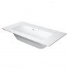 DURAVIT ME by Starck Compact 83 x 40 cm nábytkové umývadlo bez otvoru pre batériu, biele s úpravou WonderGliss 23428300601