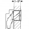 Geberit súprava s otvorom na vhadzovanie WC tabliet DuoFresh, na nádržku pod omietku Sigma, 12 cm, 115.610.00.1