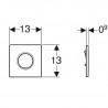 Geberit Sigma pisoárové pneumatické ovládanie splachovania typ 01, chróm, 116.011.21.5