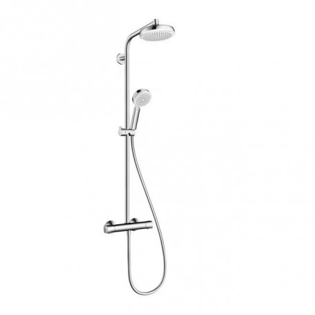 Hansgrohe Crometta sprchový systém Showerpipe 160 1jet Shoerpipe s termostatom biela/chróm 27264400