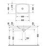 DURAVIT Dura Style zápustné nábytkové umývadlo 60 x 43 cm biele 0372600000