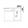 BLANCO LEGRA 45 S drez antracit 522201