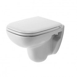 DURAVIT D-Code - Závesné WC Compact 35 x 48 cm, s HygieneGlaze, alpská biela 22110920002