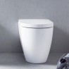 DURAVIT ME by Starck 37 x 60 cm stojaca WC misa, vodorovný odpad, montáž k stene, biela s glazúrou Hygiene Glaze 2169092000