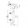 RUBINETA Thermo-10/K termostatická vaňová batéria H10L08