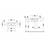 DURAVIT Dura Style umývadlo 50 x 22 cm otvor pre batériu vľavo, bez prepadu, biele 0713500009
