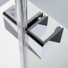 HÜPPE Xtensa Pure Walk-In sprchová stena 140 cm s posuvnými dverami, upevnenie vľavo, str. pololesklá, číre sklo s AntiPlaque X