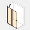 HÜPPE Xtensa Pure Walk-In sprchová stena 140 cm s posuvnými dverami, upevnenie vľavo, str. pololesklá, číre sklo s AntiPlaque X