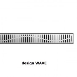 ACO ShowerDrain C rošt odtokový 785 design Wave 9010.88.62