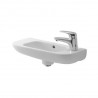 Duravit D-CODE umývadielko 50 x 22 cm cm s otvorom na batériu vpravo biele 07065000082