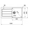 drez kuchynský FRANKE Tectonite Sirius S2D 611-100 biela 1430613639