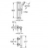 GROHE Precision Flow batéria sprchová termostatická so sprchovým setom Vitalio Go 100 chróm 34800000