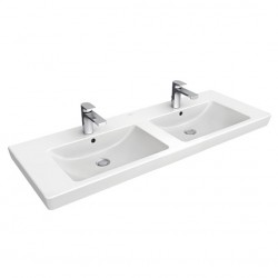 VILLEROY & BOCH SUBWAY 2.0 dvojumývadlo 130x47cm Biela Alpin 7175D001