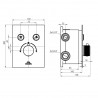 RUBINETA Thermo 2F termostatická sprchová batéria chróm PM0015