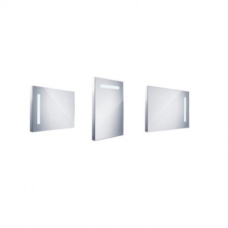 NIMCO zrkadlo podsvietené LED 1000 50 x 70 cm hliníkový rám, ZP1001