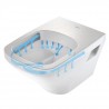 DURAVIT Dura Style závesná WC misa 37 x 54 cm Rimless, biela s glazúrou Hygiene Glaze 2538092000
