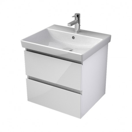 MYBATH MyVento skrinka pod umývadlo 55 cm k umývadlu Avento biela vysoký lesk MVE55Z2B01