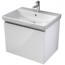 MYBATH MyVento skrinka pod umývadlo 65 cm 1-zásuvková k umývadlu Avento 65, biela vysoký lesk, MVE65Z1B01