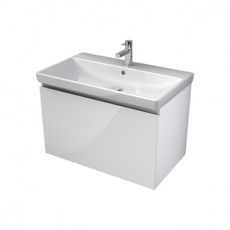 MYBATH MyVento skrinka pod umývadlo 75 cm k umývadlu Avento, biela vysoký lesk, MVE80Z1B01