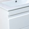 LAVITA FLORYDA závesná skrinka pod umývadlo 50 cm s 2-mi zásuvkami so SoftClose, biela lesklá lak