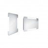 NIMCO zrkadlo podsvietené LED 18000 50 x 80 cm hliníkový rám ZP 18001