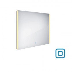 NIMCO zrkadlo podsvietené LED 17000V 90 x 70 cm hliníkový rám s dotykovým senzorom ZP 17019V