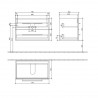 Villeroy & Boch AVENTO skrinka pod umývadlo, 760 x 520 x 447 mm, 2 zásuvky, Arizona Oak A89100VH