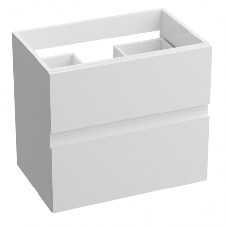 LAVITA ARIZONA závesná skrinka pod umývadlo 60 s 2-mi zásuvkami so SoftClose biela, lesklá lak