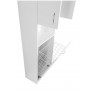 AQUALINE SIMPLEX ECO skrinka vysoká s košom 50x180x30cm matná biela SIME510