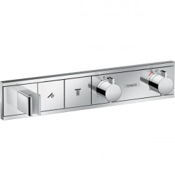 Hansgrohe RainSelect termostatická sprchová batéria pre 2 spotrebiče s držiakom k telesu pod omietku, chróm, 15355000