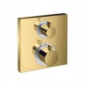 Hansgrohe Ecostat Square termostatická batéria pre 2 spotrebiče k telesu pod omietku leštený vzhľad zlata, 15714990