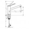 Hansgrohe ZESIS M33 drezová batéria 160 inštalácia pod okno 1jet chróm 74805000