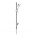 Hansgrohe Raindance Select E sprchový set 120 3jet EcoSmart 9 l/min tyč 90cm úsporná verzia biela/chróm 26623400