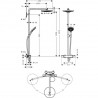 Hansgrohe Raindance Select S sprchový systém Showerpipe 240 2jet s termostatom chróm, 27129000