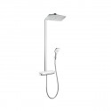 Hansgrohe Raindance Select E sprchový systém Showerpipe 360 1jet EcoSmart s termostatom biela/chróm 27286400
