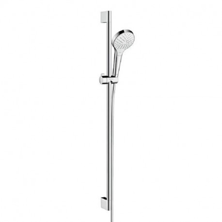 Hansgrohe Croma Select S sprchový set Vario EcoSmart 9 l/min 3-prúdový s tyčou 90cm biela/chróm, 26573400