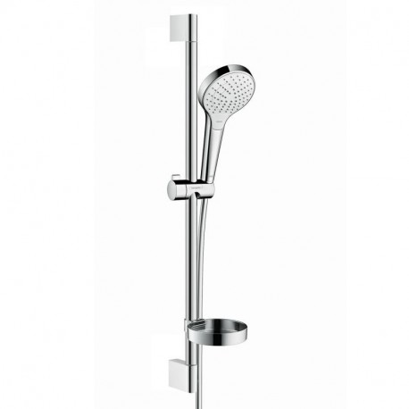 Hansgrohe Croma Select S sprchový set Vario 3-prúdový s tyčou 65cm a mydelničkou biela/chróm, 26566400