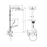 Hansgrohe Raindance E sprchový systém Showerpipe 300 1jet s termostatom ShowerTabelet 350 ST chróm 27361000