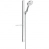 Hansgrohe Raindance Select S sprchový set 120 3jet s nástennou tyčou 90cm s poličkou biela/chróm, 27648400