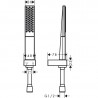 Hansgrohe Rainfinity vaňový set 100 1jet s hadicou 1,6m a držiakom chróm, 26856000