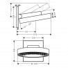 Hansgrohe Rainfinity horná sprcha 250 Air 1jet EcoSmart s nástenným pripojením chróm 26227000
