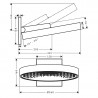 Hansgrohe Rainfinity horná sprcha 360 Air 1jet s nástenným pripojením chróm 26230000