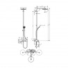 HANSGROHE Pulsify Showerpipe 260 1jet s vaňovým termostatom ShowerTablet 400 chróm, 24230000