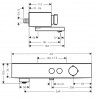 HANSGROHE Pulsify ShowerTablet Select vaňový termostat 400 na stenu kartáčovaný bronz 24340140